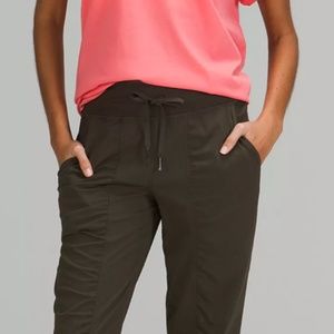 Lululemon Nylon Joggers Mid-Rise Army Green Size 6